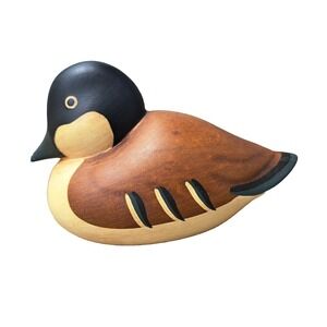 Vintage Hand Painted Ceramic Ruddy Duck 8.25" x 5"  A4